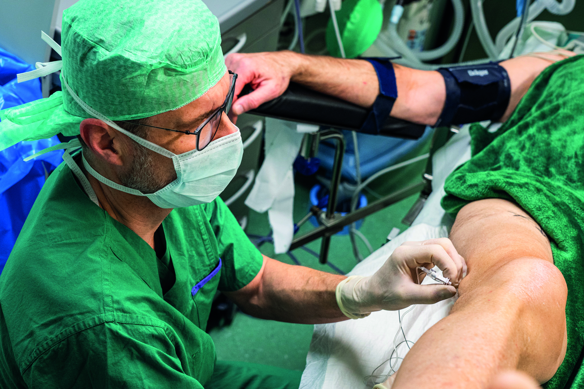 Ischiasnerv-Blockade zum postoperativen Schmerzmanagement